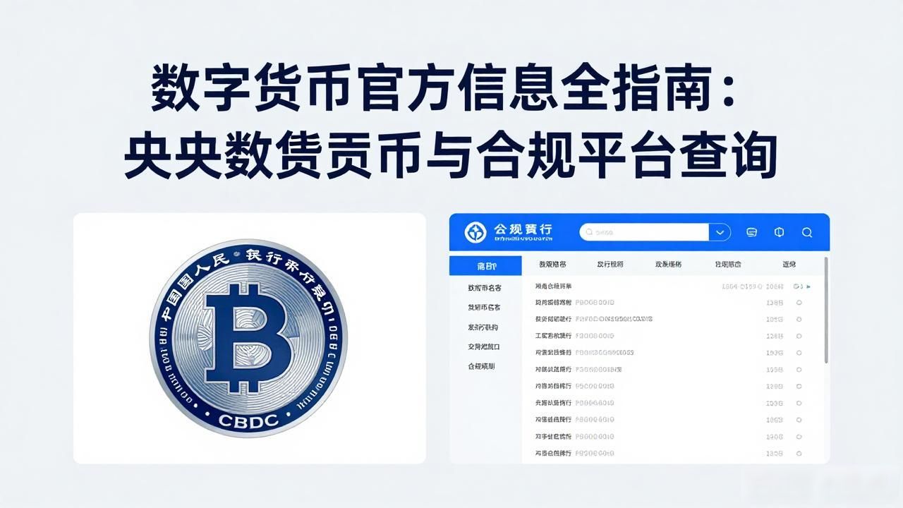 数字货币官方信息全指南:央行数字货币与合规平台查询